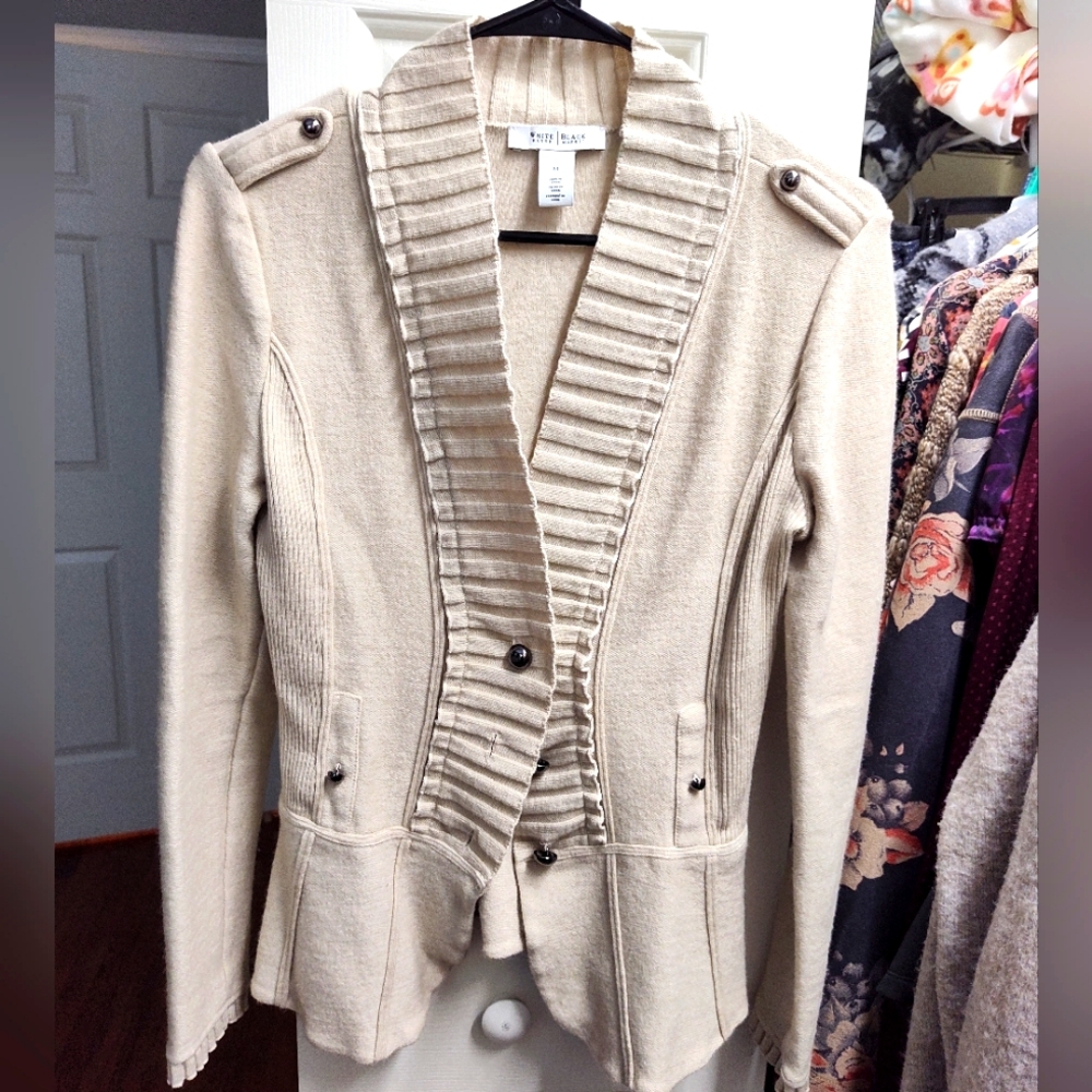 White House Black Market Blazer Sweater Jacket